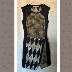 RACHEL Rachel Roy Patchwork Print, Body Con Sleeveless Dress Size 0